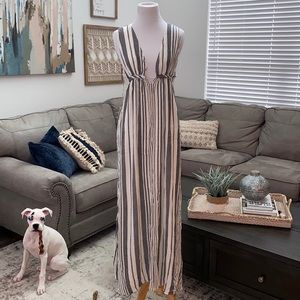 NWT striped maxi BoHo dress Size Small